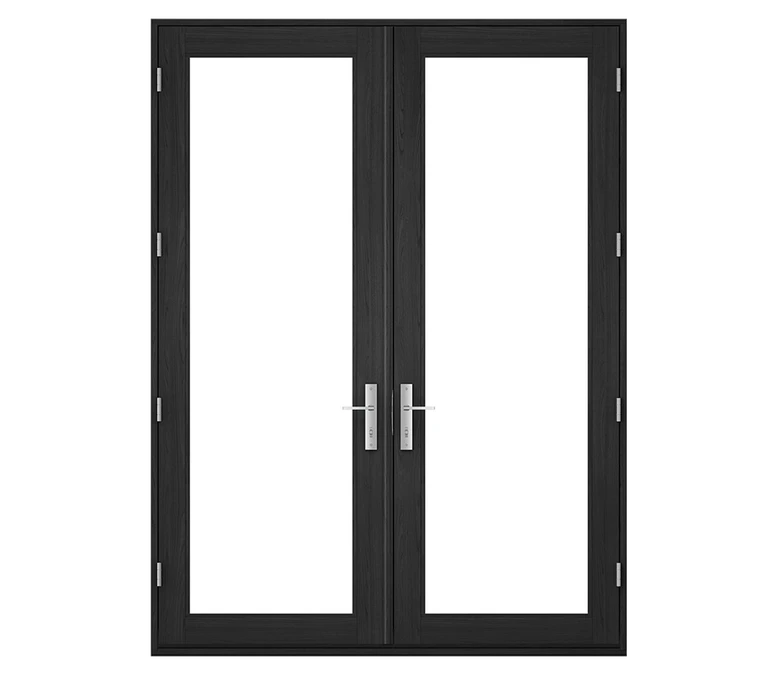 Pella Reserve Contemporary Wood Hinged Patio Door in Effingham